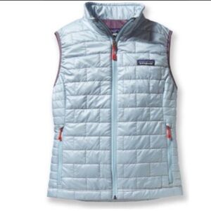 Patagonia | Nano Puff Vest in Ice Blue / Lavender, Size M
